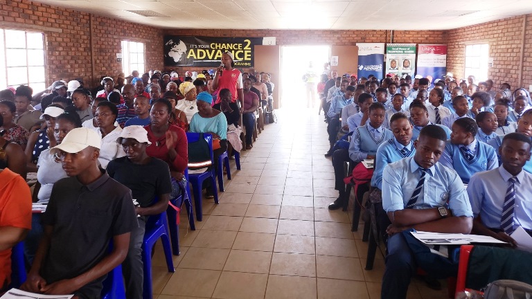 Know your Constitution and your Rights workshop participants interacting with the facilitator